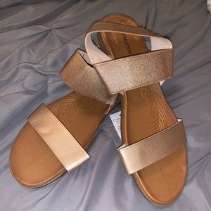 Rose Gold Maurice’s Sandals